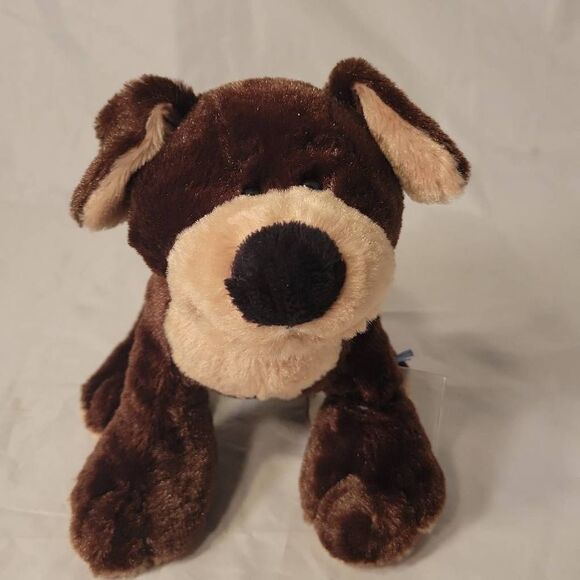 Ganz Webkinz Mocha Pup Plush Stuffed Animal HM348 USED Code Soft Toy 10" Dog - Picture 5 of 13